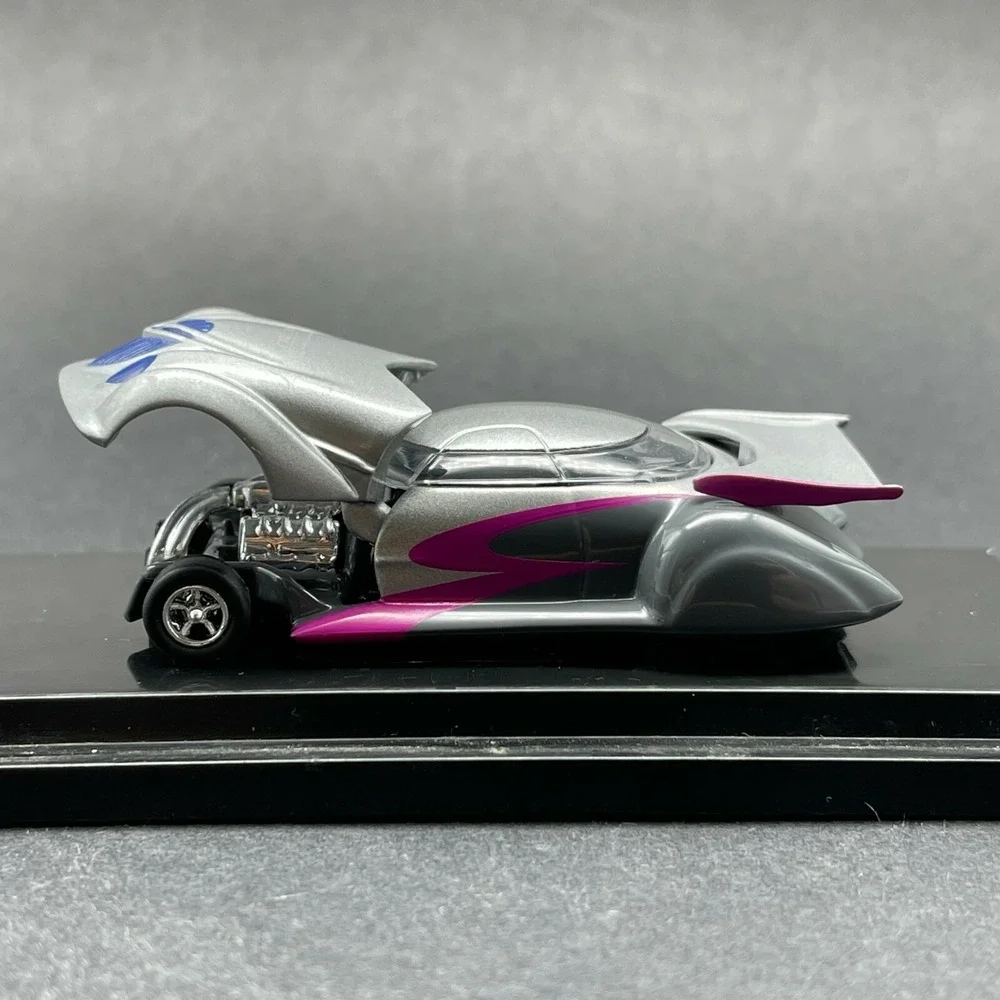 100% Hot Wheels Ed Newton Rareflow Custom‎ Car Diecast 1/64 Silver Opening Hood